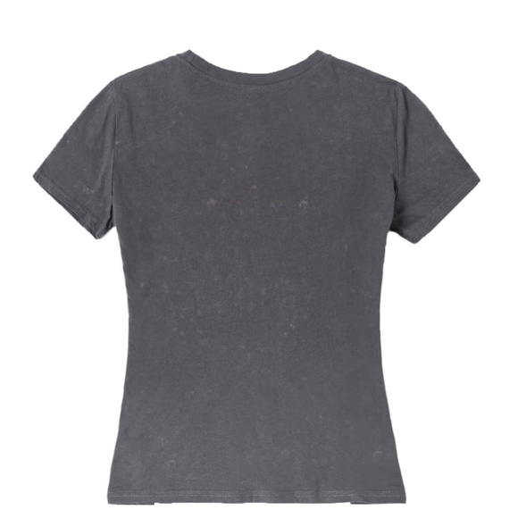 charcoal coffee lovers graphic tee top - Picture 3 of 4